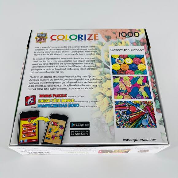 Master Pieces 1000 Piece Colorize "Totally Tulips" Jigsaw Puzzle - New/Sealed - Picture 8 of 13